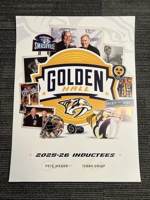 Nashville Predators NHL-Inductees-póster-Pete Weber & Terry Cris-Impresión limitada Foto 1 de 4