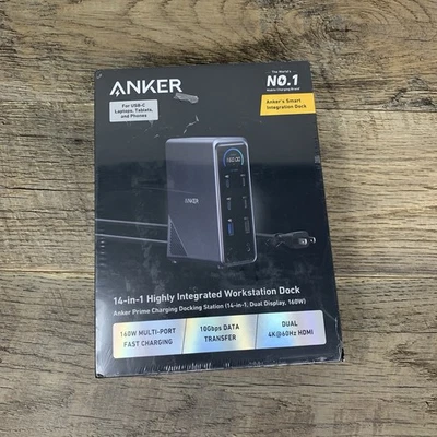 Anker Prime Charging Docking Station (14-in-1, Dual Display, 160W) — New - Image 1 of 4