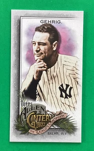 2022 ALLEN & GINTER mini . EXTENDED # 381 . LOU GEHRIG  . FROM RIP CARD . YANKEE - Picture 1 of 2