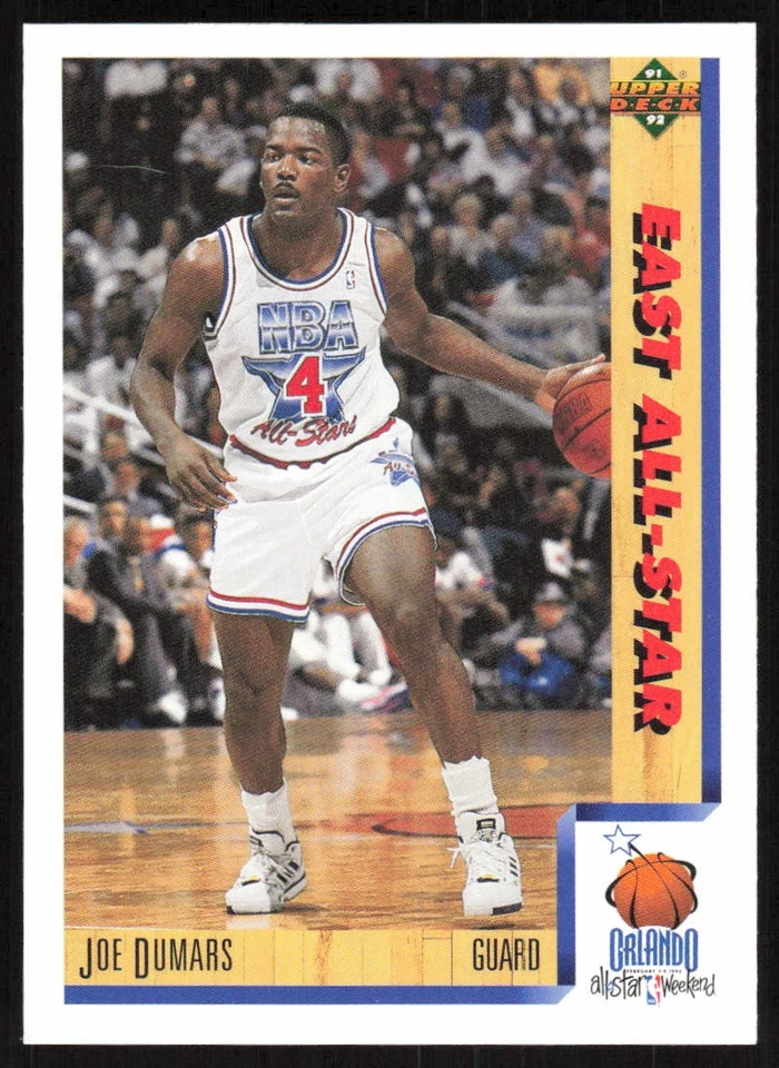 1991-92 Upper Deck Joe Dumars #459 Detroit Pistons - Image 1 of 2