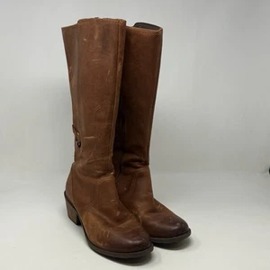 Teva Foxy hohe wasserdichte Damenstiefel 8,5 braun Leder seitlicher Reißverschluss kniehoch - Bild 1 von 18