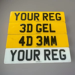 UK NUMBER PLATES 100% ROAD/MOT Legal High QualityNumber Plates - 3D/2D/4D/4D GEL - Picture 1 of 19