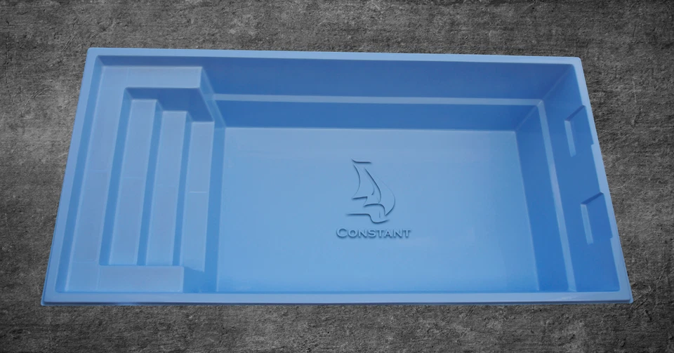 BESTSELLER GFK Pool AURORA 6 x 3 x 1,5 Hersteller Einbaubecken GFK Schwimmbecken - Bild 1 von 4