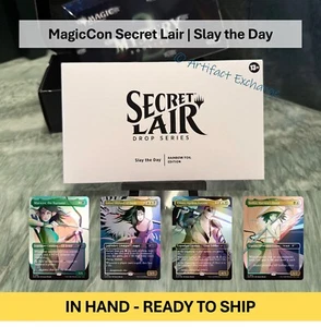 MTG Secret Lair - Slay the Day - FOIL -  MagicCon - Festival in a Box 2025 - Picture 1 of 5