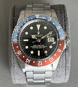 Vintage Rolex GMT-Master 1675 Pointed Crown Guards Gilt Underline Dial 1963  - Picture 1 of 13