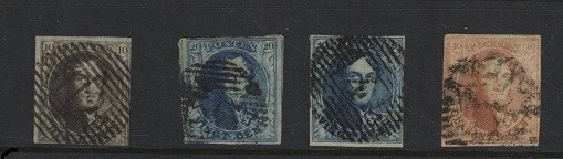 BELGIUM  Sc 3a 4a 7 8 USED FVF - Image 1 of 1