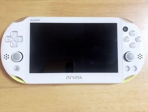 Ps Vita Lime Green White Console with 8GB memory card Wi-Fi Model Used in Japan - Picture 1 of 3
