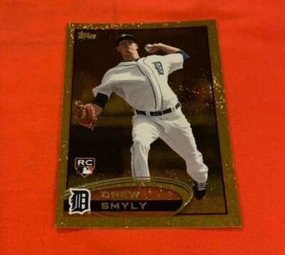 2012 Topps Update US221 Drew Smyly Gold Sparkle Parallel Rookie Card Detroit - Image 1 of 2