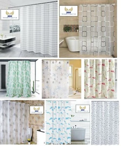Shower Curtain PEVA Waterproof Sephina Printed Bathroom AssortedDesigns180x180cm - Picture 1 of 9