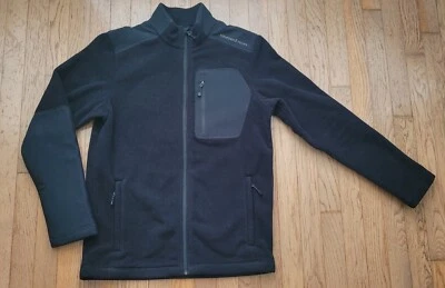 Chaqueta de forro polar negro con cremallera completa Vineyard Vines, Hombre Estilo pequeño 100168 Foto 1 de 4