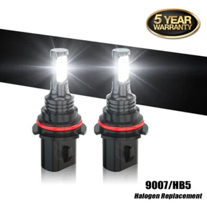 For Mazda B2300 B3000 B4000 1994-2008 2x 9007 LED Headlight High/Low Beam Bulbs - Picture 1 of 13
