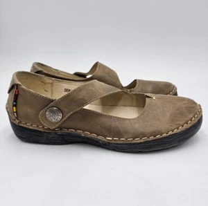 SPRING STEP Debutante Leather Mary Jane Flats Shoes - Womens Size EU 37 US 6.5 - Picture 1 of 8