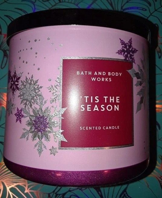 Bath & Body Works 'tis The Season 3 Wick Large Scented Candle X2