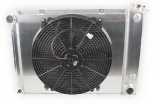 Fit 67-69 Chevy Camaro SS Z28 Pontiac Firebird Trans Am 3Row Radiator Shroud Fan - Picture 1 of 11