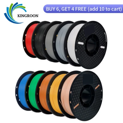 【Order 10 Pay 6】Kingroon 1KG PLA PETG Matte 1.75 mm 3D Printer Filament Bundles - image 1 of 4