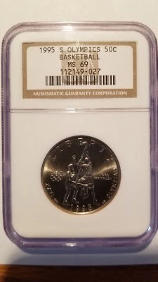 1995-S   PCGS - MS69  BASKETBALL  - HALF  - Image 1 of 2