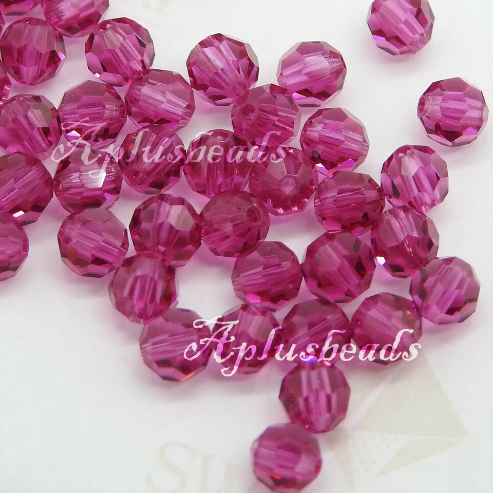 SALE 12Pcs SWAROVSKI Crystal Components  #5000 Faceted Round Beads 7mm USA  - Image 1 of 1