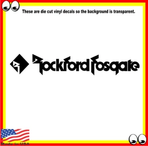Rockford Fosgate Vinyl Cut Decal Sticker Logo Car Audio Speakers - Picture 1 of 1
