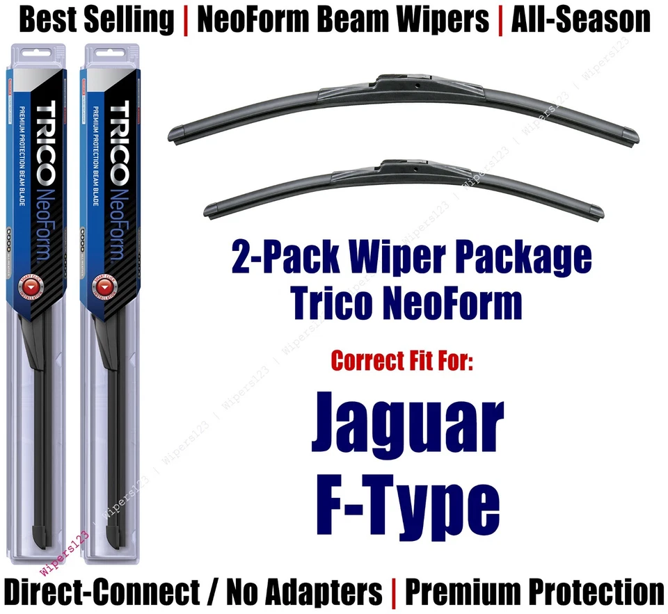 2-Pack Super-Premium NeoForm Wipers fit 2014+ Jaguar F-Type - 16220/210 - Image 1 of 1