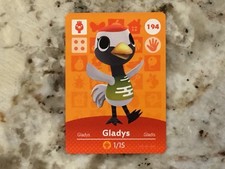 GLADYS #194 Animal Crossing Amiibo Authentic Nintendo Mint Card From Series 2