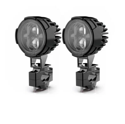 2Pcs 120W Universal LED Motorcycle Headlight Fog Lamp Spot Lights 6500K 12000LM - Image 1 of 4