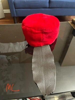 Sheared Beaver Fur Davey Crockett Hat With Tail Silk Lining Size M/L - Image 1 of 4