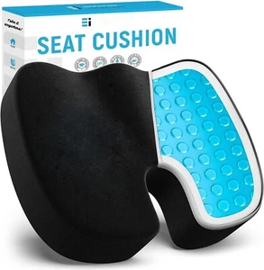 Gel Seat Cushion Pressure Relief Ergonomic Office Chair Cushion for Sciatica US - Picture 1 of 16