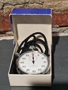 Vintage American Time Stoppuhr KIF Schutzgehäuse Metall Swiss Made - Bild 1 von 5