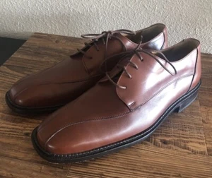 BRASS BOOT SHOES( Oxford) Size 10 Brown Lace Up Leather Made In Spain VGUC - Picture 1 of 21