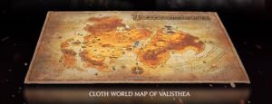 CLOTH WORLD MAP OF VALISTHEA FINAL FANTASY 16 XVI DELUXE EDITION NEW in FOIL