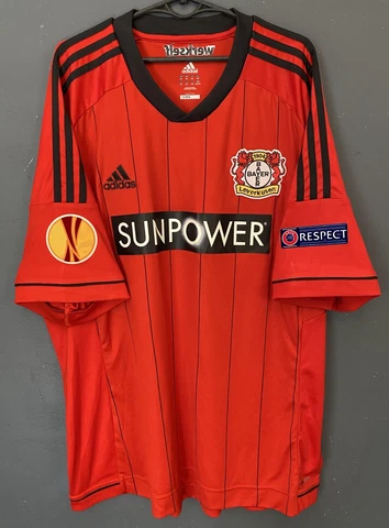 MEN'S BAYER 04 LEVERKUSEN 2012/2013 LEAGUE EUROPA FOOTBALL SOCCER SHIRT SIZE 2XL Cover