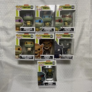 Funko Pop! Movies: Teenage Mutant Ninja Turtles:1133 To 1139 Set Of 7 - Picture 1 of 8