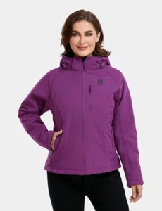 Chaqueta térmica clásica Ororo para mujer - púrpura (batería incluida) NUEVA - Imagen 1 de 12