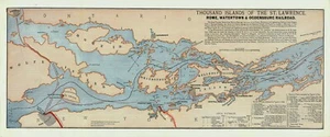 1861 Map of Thousand Islands of the St Lawrence New York Ontario - Picture 1 of 3