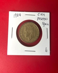 1984 CIEN PESETAS SPAIN COIN - NICE WORLD COIN !!!  - Picture 1 of 2