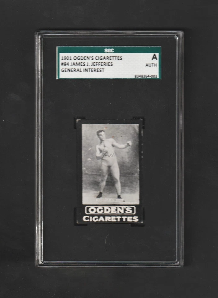 1901 Ogden's Tabs James J Jefferies ~ Boxing HOF ~~ SGC Graded - Image 1 of 2