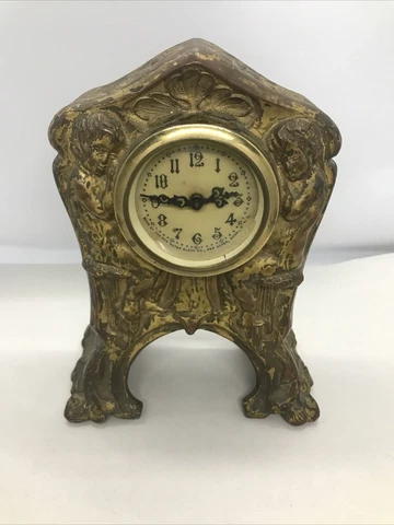 Antique New Haven Clock Co. Wind Up Clock Topper Cover