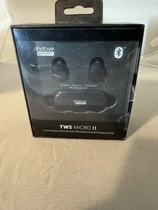 Micro II True Premium Wireless Earbuds w/ Microphone & Charging Case Bluetooth - Picture 1 of 7