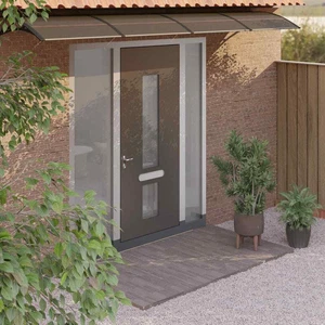 Türvordach Schwarz 350x100 cm Polycarbonat vidaXL - Bild 1 von 6
