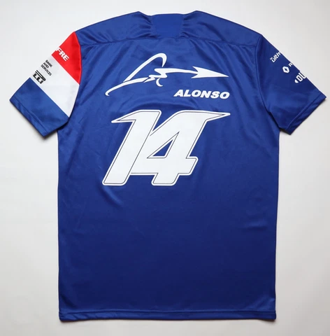 FERNANDO ALONSO #14 ALPINE 2021 FORMULA RACING SHIRT JERSEY LE QOC SPORTIF MEN M Cover