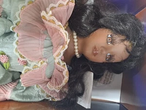 ASHLEY BELLE PORCELAIN KEEPSTAKES FINE BISQUE PORCELAIN DOLL "SILVIA" - Picture 1 of 10