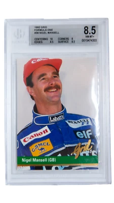 1992 Grid Nigel Mansell #38 BECKETT 8.5 - Image 1 of 2