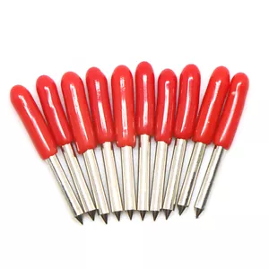 10pcs 45° degree Cutting Plotter Tungsten Blade Carbide for Roland Cutter - Picture 1 of 3