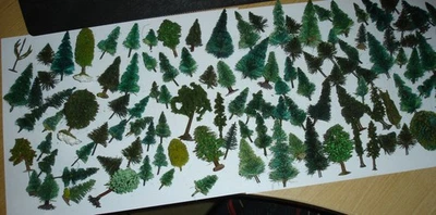 Variety of 110+ N and/or Z scale trees (Busch, NOCH, Herpa, etc) - Image 1 of 4