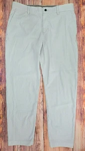 Nike Herren Dri-Fit gestreifte Hose 38 x 30 grau & weiß - Bild 1 von 9