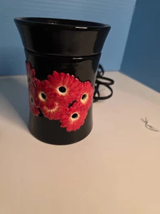Neu im Karton unbenutzt Scentsy Daisy Wachswärmer schwarzes Finish glänzend nicht mehr produziert - Bild 1 von 3