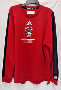 Adidas NC State Wolfpack Football Team Issued Crewneck Sweatshirt - Picture 1 of 8