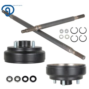 24 Spline Rear Axle And Brake Hub Drum Assembly Kit Golf Cart For EZGO 1982-Up - Picture 1 of 12