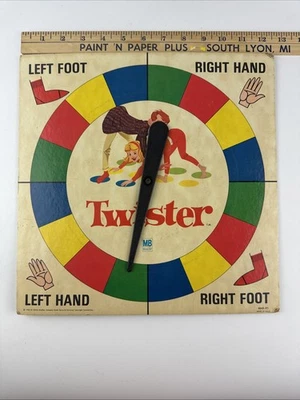 Juego Twister 1966 tablero giratorio solo vintage MB Milton Bradley 4645-X1 Foto 1 de 4