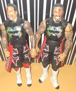 Figura de acción de lucha libre básica WWE Jimmy & Jey Uso Mattel paquetes de batalla serie USO - Imagen 1 de 5